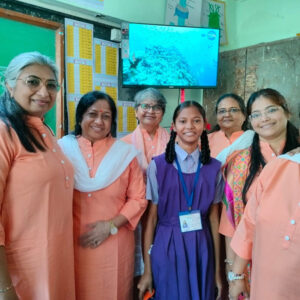 Donated Android TV 32 inch for students of Vidhya Vikas High school Chunabhatti