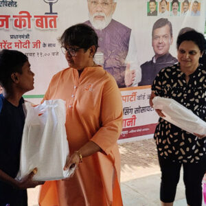 Distributed SSC textbook at Vrindavan society Chunabhatti